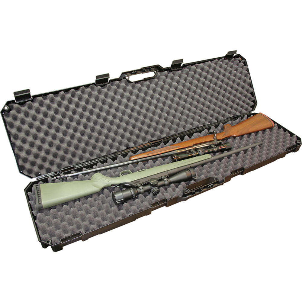 Hard gun Cases MTM Case Gard Plastic MTM RC51D       51IN DBL SCP RFL CASE          BLK • Model: Plastic